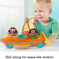 Fisher-Price Little People Toddler Toy Disney Princess Moana Maui's Canoe Sail Boat with