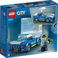 LEGO City Police Car Toy 60312 for 5 Plus Years Old with Officer Minifigure Small Adventures Series Car Chase Building Set