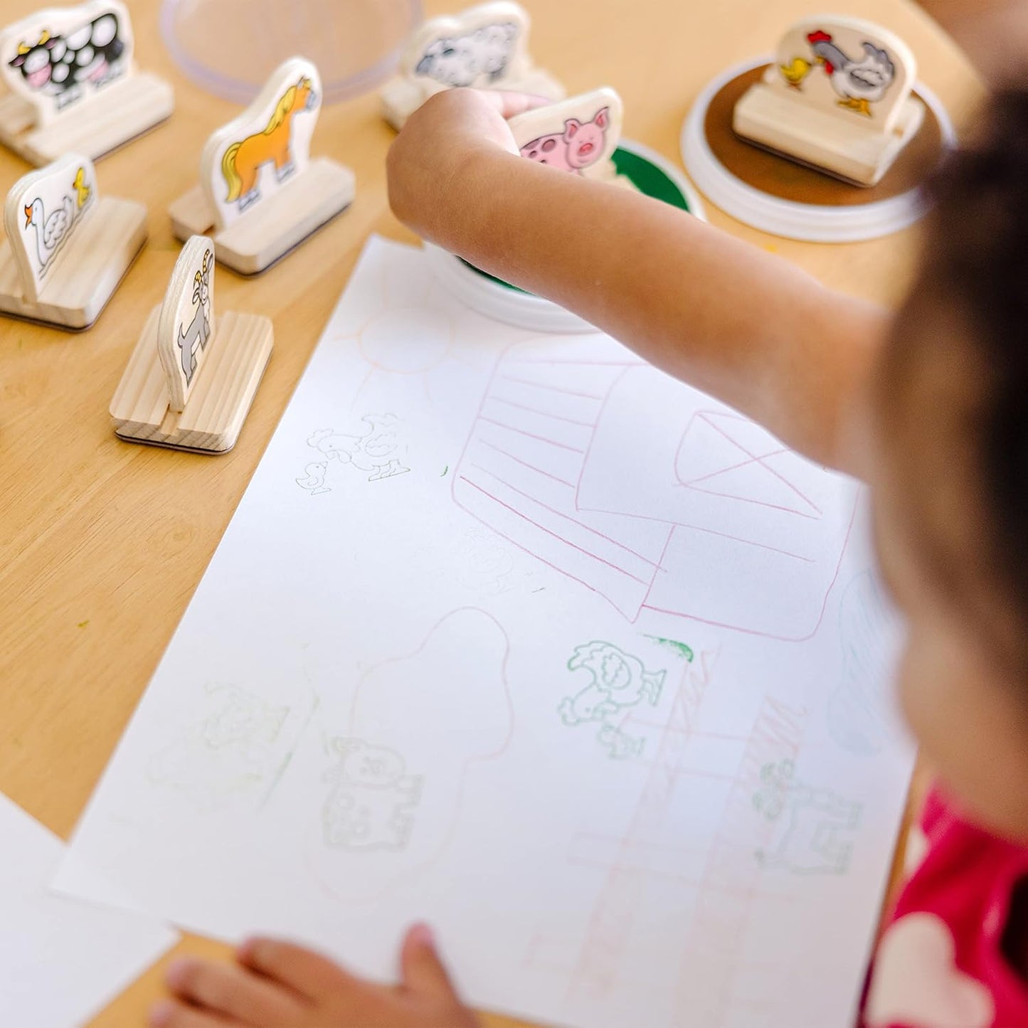 Melissa & Doug Melissa Doug My First Wooden Stamp Set - Farm Animals - Art Projects With
