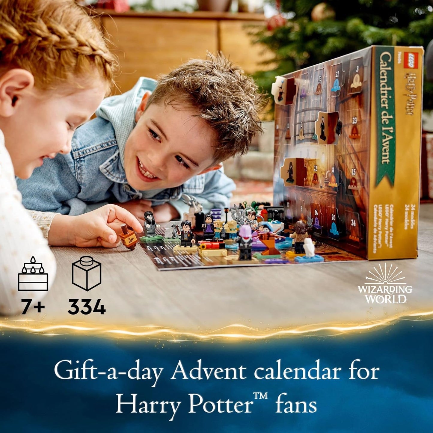 LEGO Harry Potter 2022 Advent Calendar 76404 Building Toy Set and Minifigures (334 Pieces)