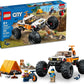 LEGO City 4x4 Off-Roader Adventures 60387 Building Toy - Camping Set Including Monster Truck Style Car with Working Suspension and Mountain Bikes 2 Minifigures Vehicle