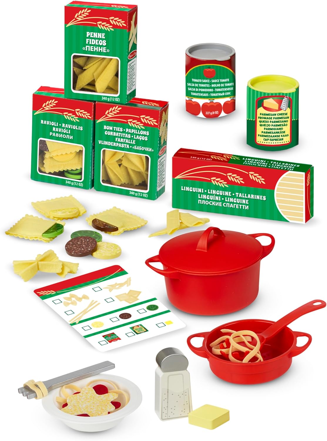Melissa & Doug Melissa Doug Prepare Serve Pasta Play Food Set