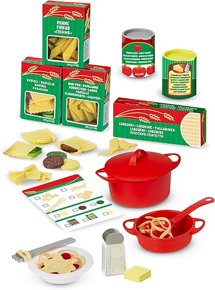 Melissa & Doug Melissa Doug Prepare Serve Pasta Play Food Set