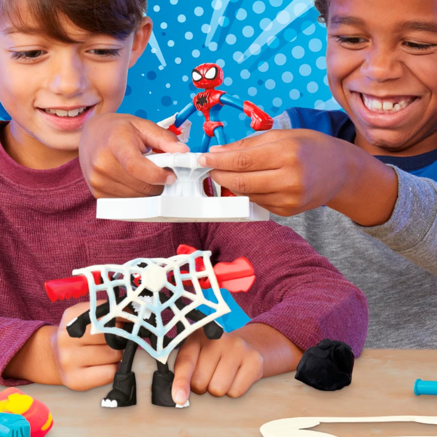 Play-Doh Marvel Spider-Man Launch Slice Battle Playset