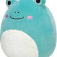 Squishmallows Original 12-Inch Ludwig Teal Frog with Mint Green Belly - Medium-Sized Ultrasoft Official Jazwares Plush