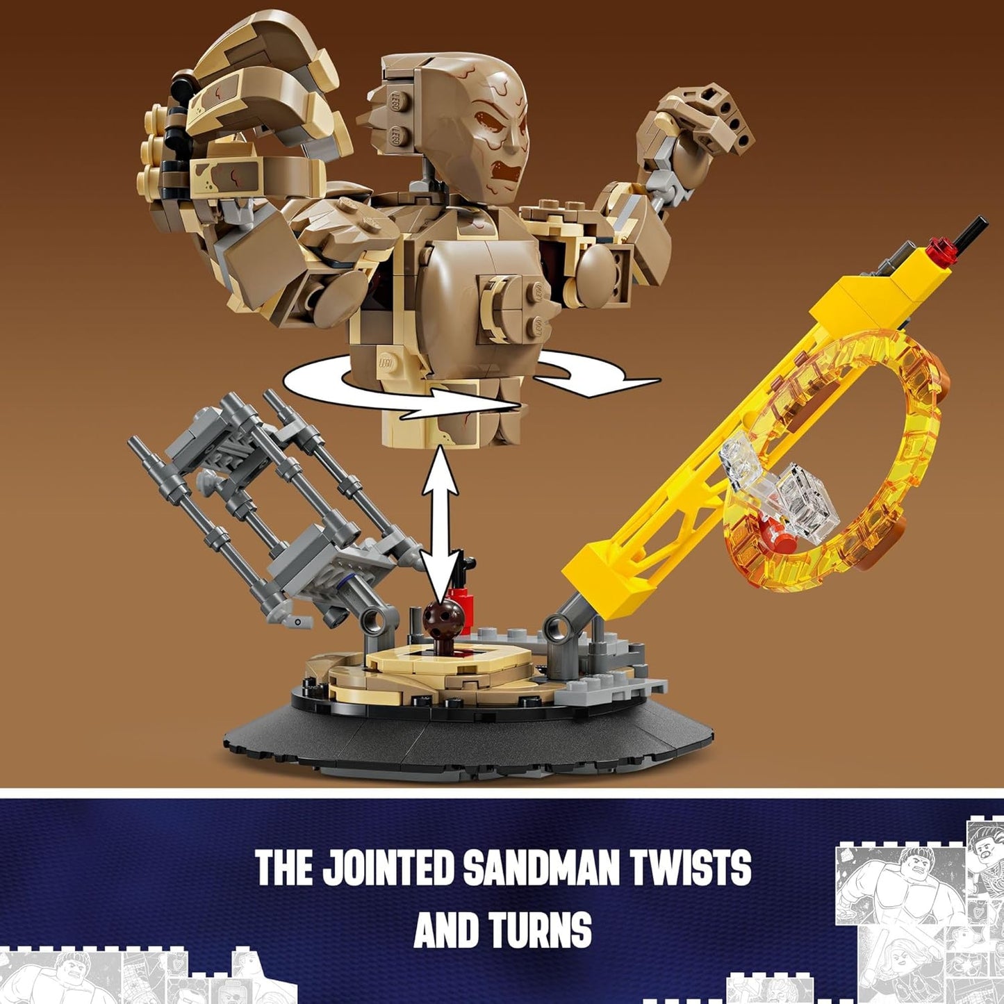 LEGO Marvel Spider-Man vs. Sandman Final Battle Building Toy Set with Spider-Man Figure