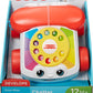 Fisher-Price Toddler Pull Toy Chatter Telephone Pretend Phone with Rotary Dial and Wheels