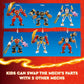 LEGO NINJAGO Kai's Elemental Fire Mech Action Figure Mini Ninja Toy for with Customizable