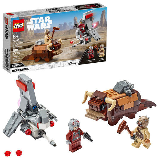 LEGO Star Wars: A New Hope T-16 Skyhopper vs Bantha Microfighters 75265 Collectible. (198 Pieces)