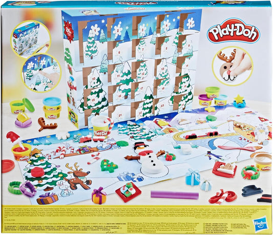 Play-Doh Advent Calendar Toy for 3 Years and Up with Over 24 Surprise Playmats and 24