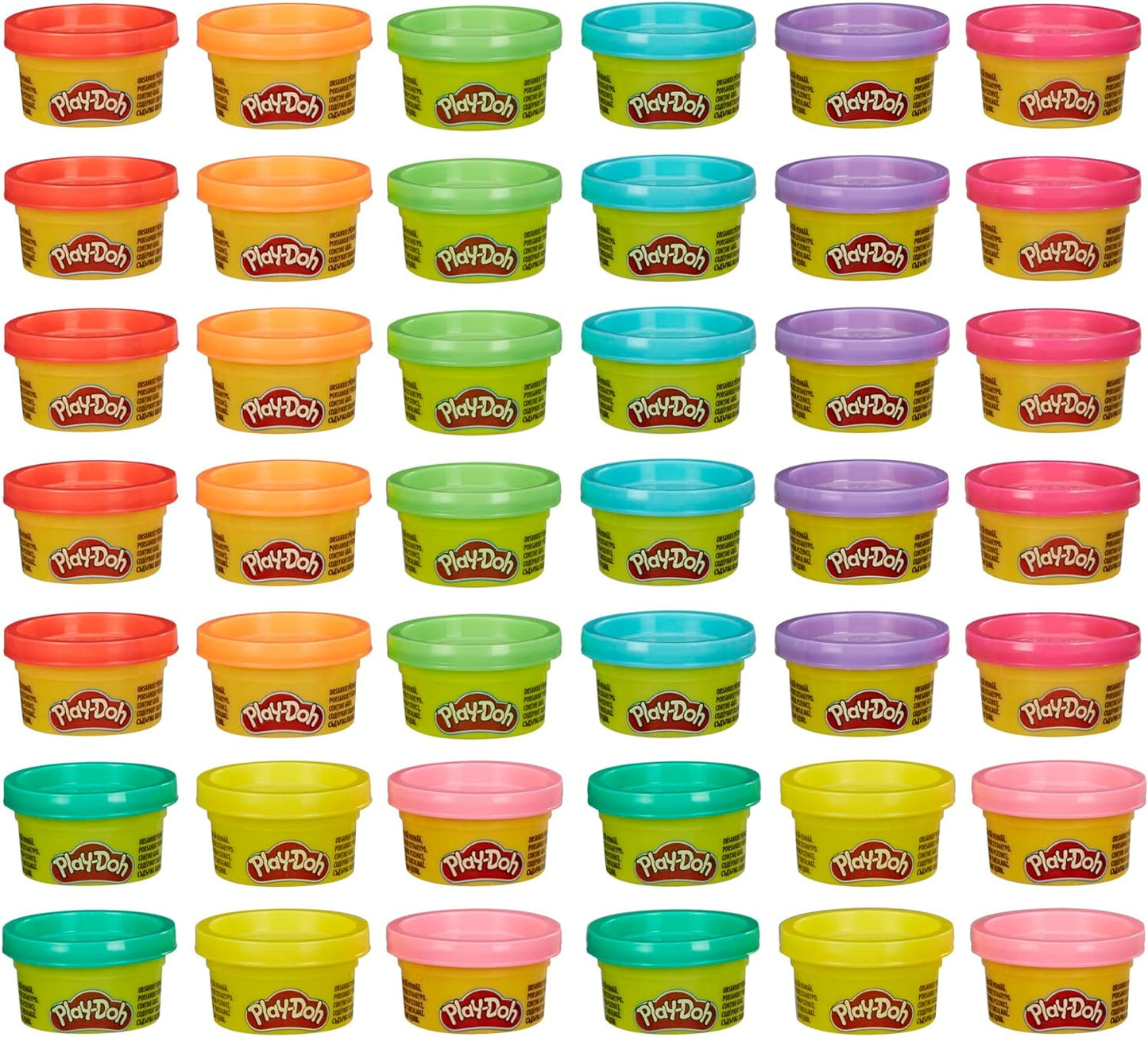 Play-Doh Bulk 42-Pack of 1-Ounce Cans Easter Basket Stuffers for Girls Boys Party Favors