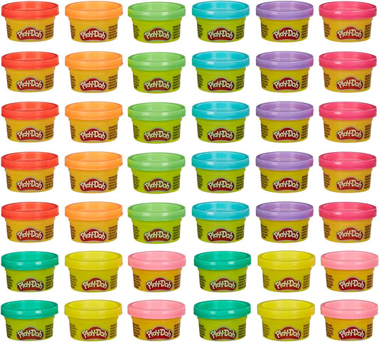 Play-Doh Bulk 42-Pack of 1-Ounce Cans Easter Basket Stuffers for Girls Boys Party Favors