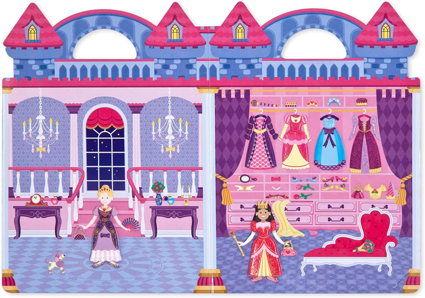 Melissa & Doug Melissa Doug Puffy Sticker Set Princess - 67 Reusable