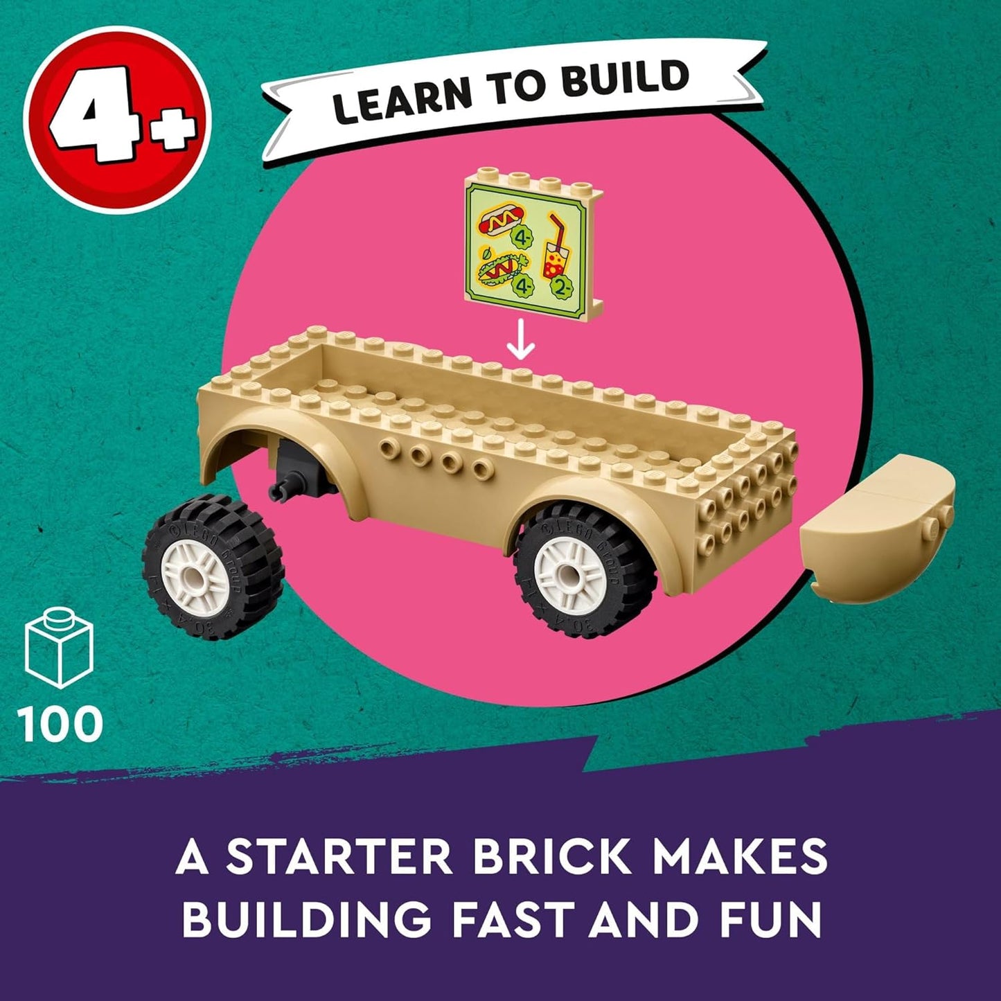 LEGO Friends Hot Dog Food Truck Toy with Mini Doll