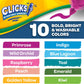 Crayola Clicks Retractable Markers 10ct No Dry Washable Markers for Bold Colors Click