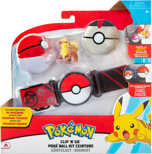 Pokemon Poke Ball Clip N Go Belt Set