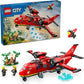 LEGO City Fire Rescue Plane Toy for and of Firefighter Fun Birthday for Boys and Girls