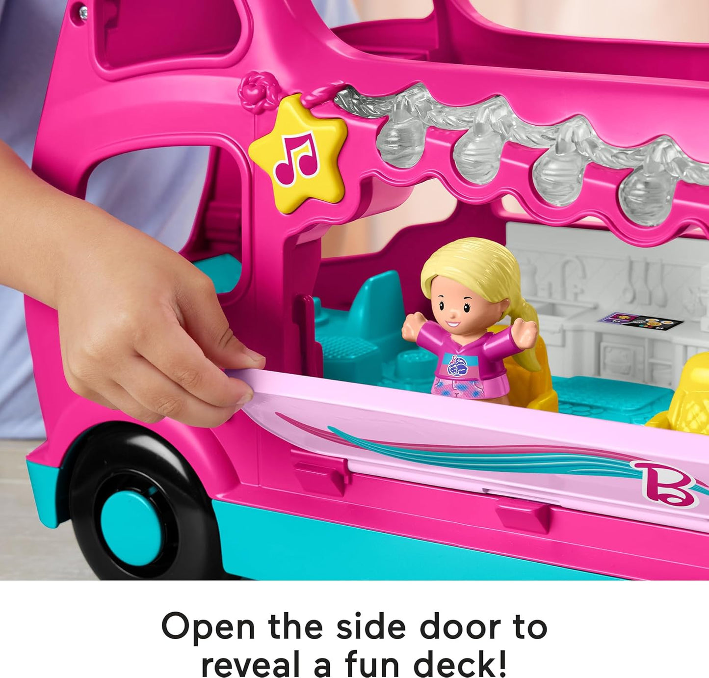 Little People Fisher-Price Little People Toddler Toy Barbie Little Dreamcamper RV Playset