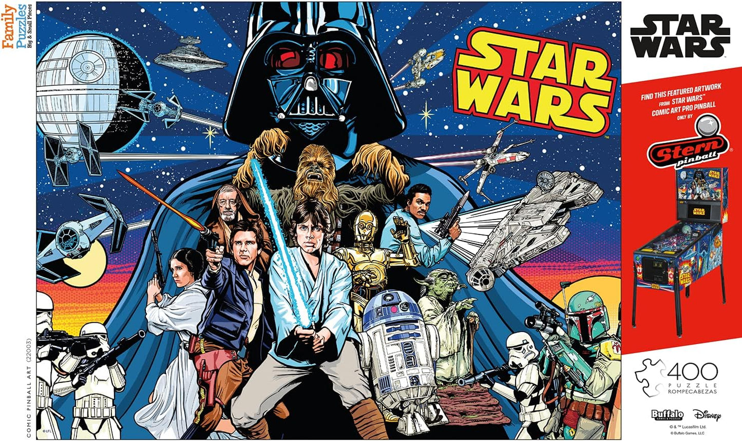 Buffalo Games Star Wars Comic Pinball Art - 400 Piece Jigsaw Puzzle