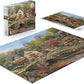 Buffalo Games Buffalo - Silver Select - Thomas Kinkade - Summer in Cobblestone Village - 1000 Piece Jigsaw Puzzle