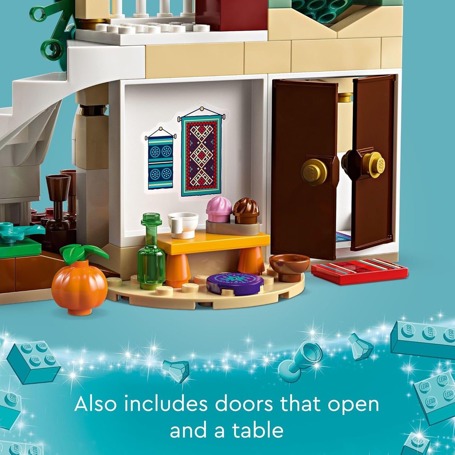 LEGO Disney Wish Asha in The City of Rosas 43223 Building Toy Set A Buildable Model from