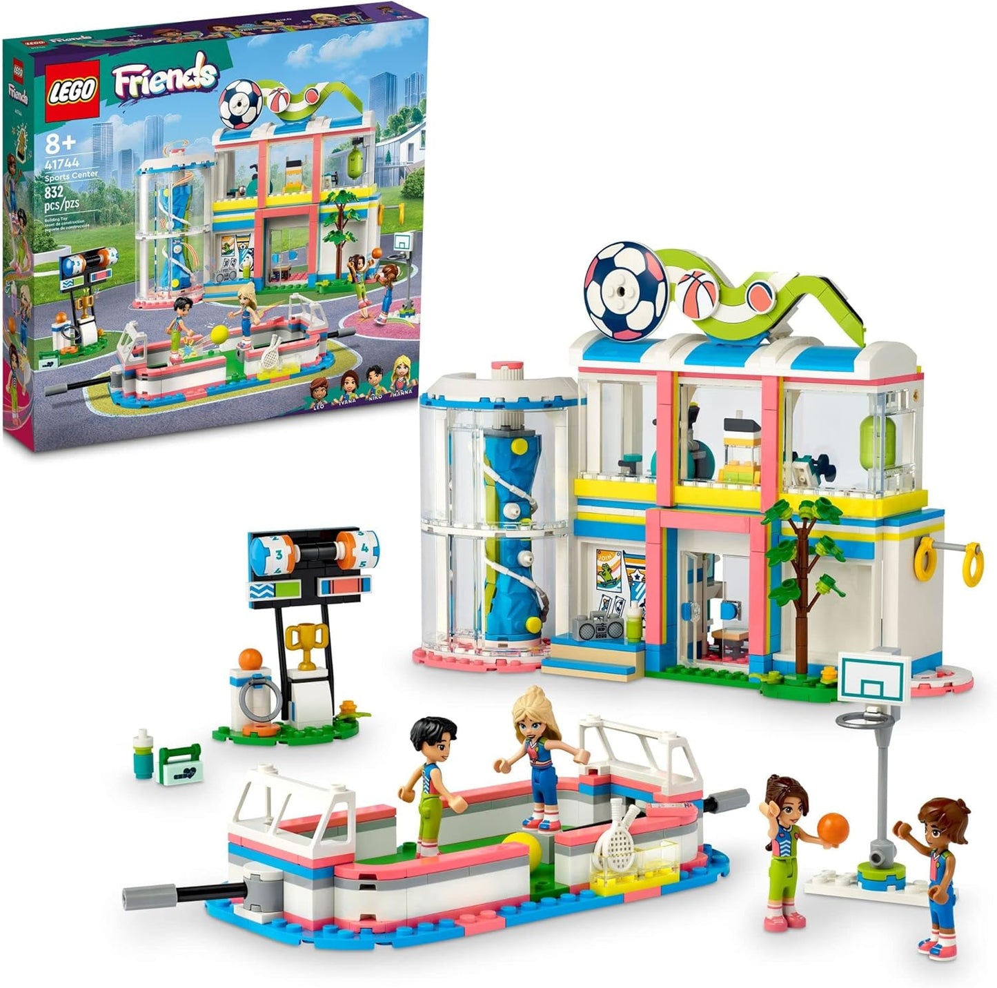 LEGO Friends Sports Center 41744 Building Toy Set, Fun for Boys and Girls