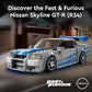 LEGO Speed Champions 2 Fast 2 Furious Nissan Skyline GT-R R34 Race Car Toy Model Building