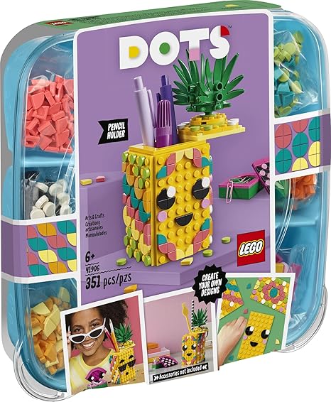 LEGO DOTS Pineapple Pencil Holder DIY Craft Decorations Kit