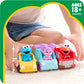 Just Play Sesame Street Twist and Pop Wheelies 3-Pack Preschool Toy Vehicle