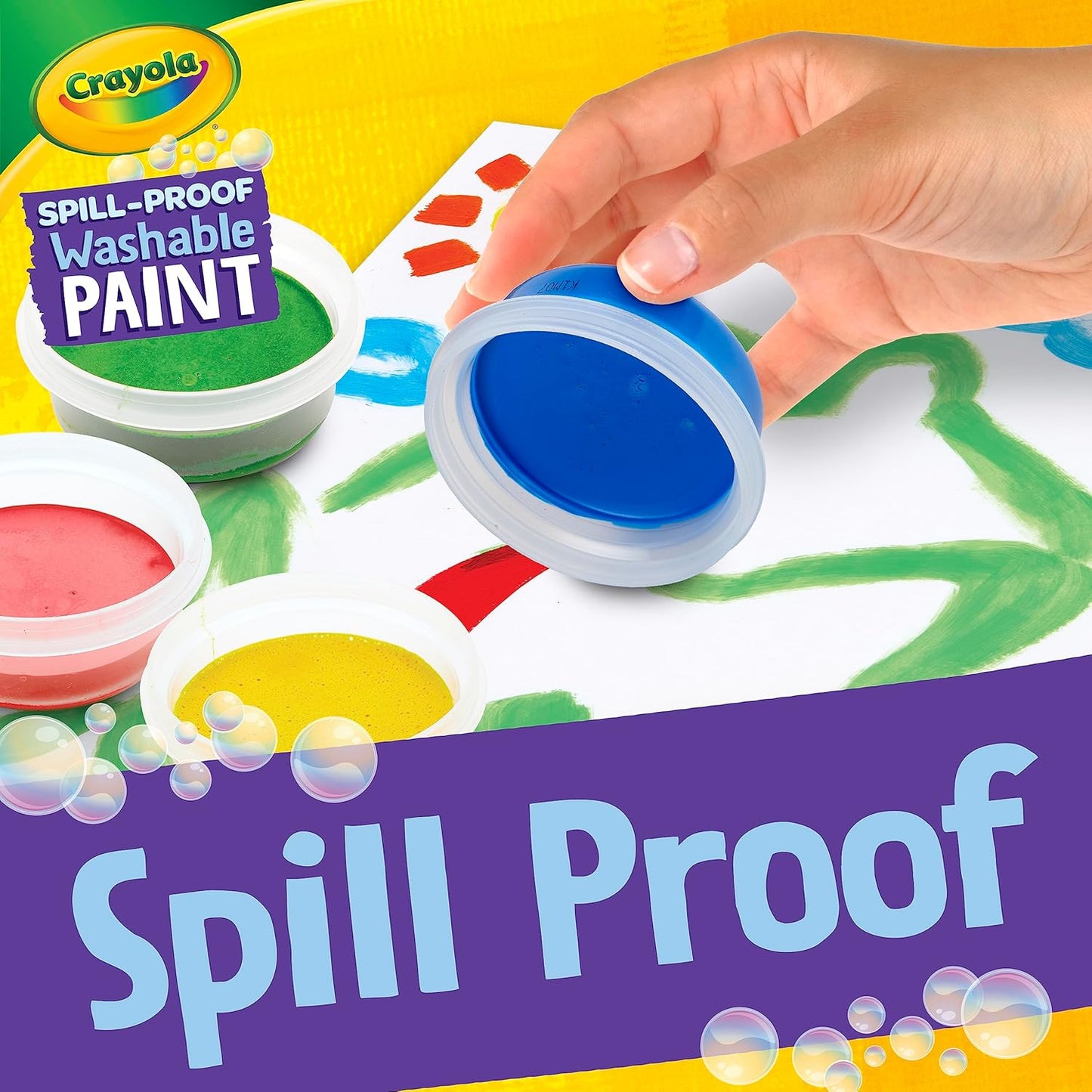 Crayola Spill Proof Paint Set Washable Paint for Ages 3 4 5 6