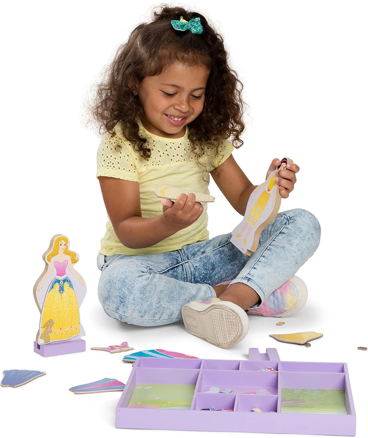 Melissa & Doug Melissa Doug Disney Sleeping Beauty and Snow White Magnetic Dress-Up Wooden Doll