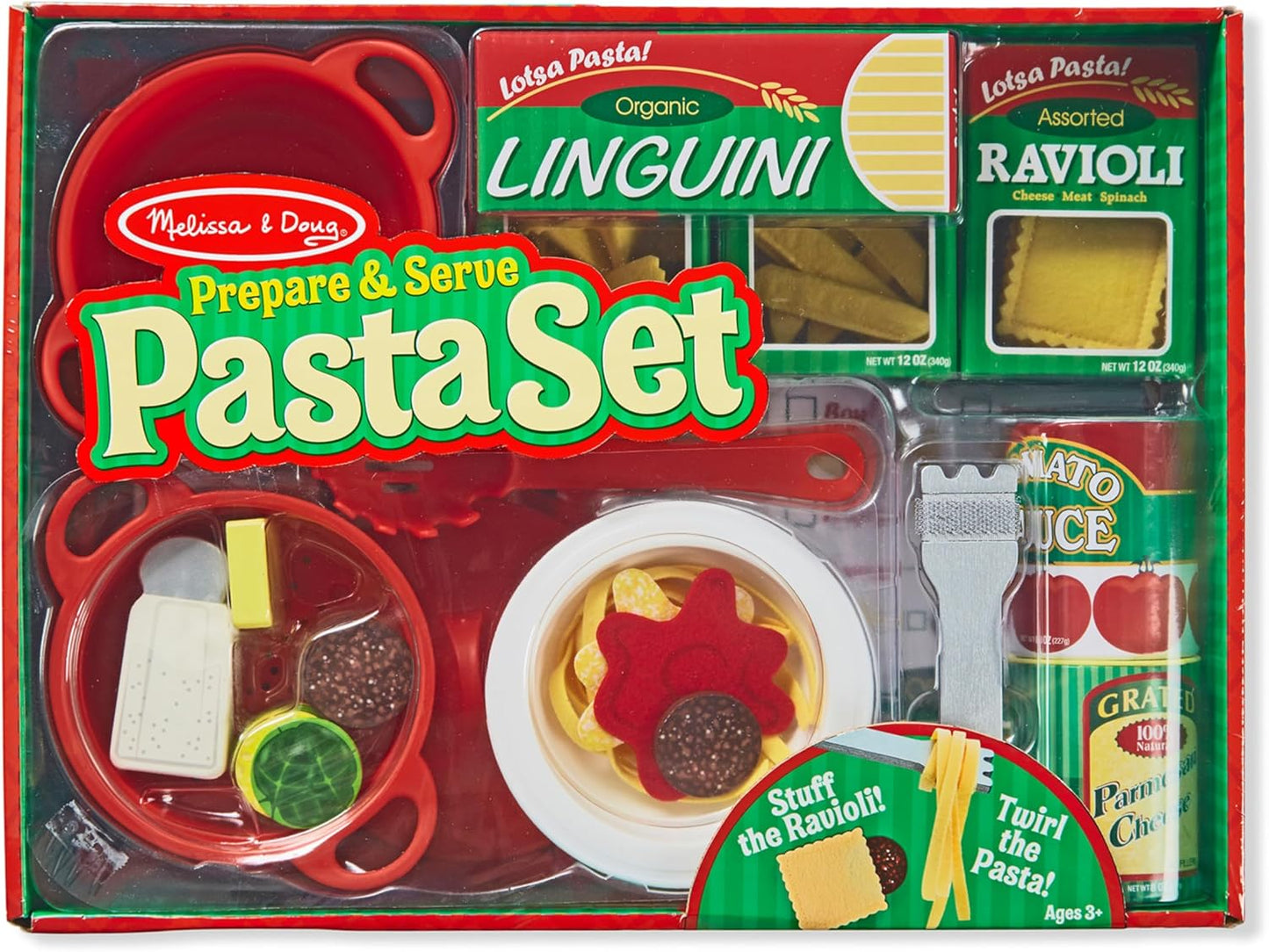 Melissa & Doug Melissa Doug Prepare Serve Pasta Play Food Set