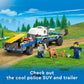 LEGO City Mobile Police Dog Training 60369 SUV Toy Car with Trailer Obstacle Course and Puppy Figures Animal Playset