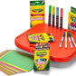 Crayola Create 'N Carry Art Set 75pcs 2-in-1 Lap Desk Carrying Case Art Kit for Crafts