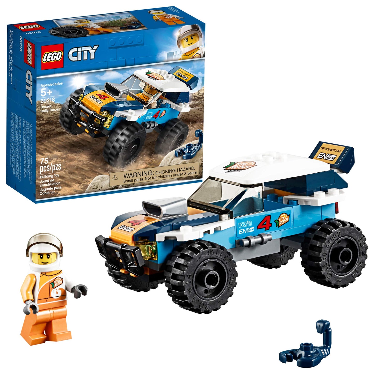 LEGO City Great Vehicles Desert Rally Racer Building Kit (75 Pieces)