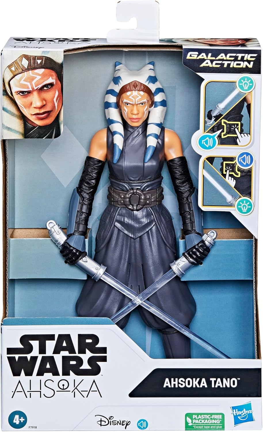 STAR WARS Galactic Action Ahsoka Tano 12 Interactive Action Figure