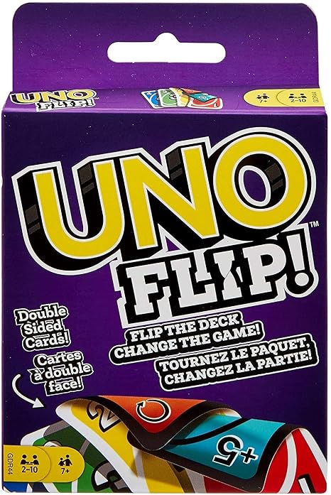 Mattel Uno Original and Uno Flip Card Games