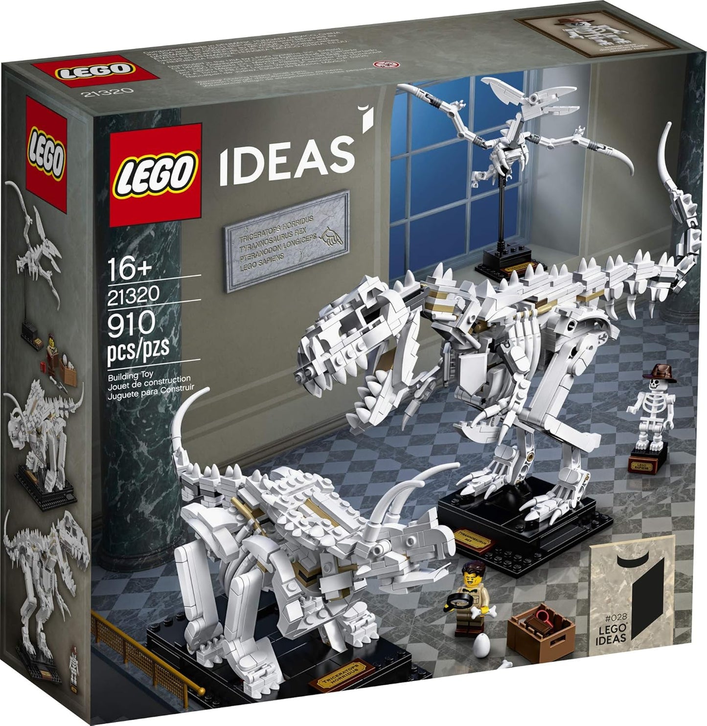 LEGO Ideas 21320 Dinosaur Fossils Building Kit; (910 Pieces)