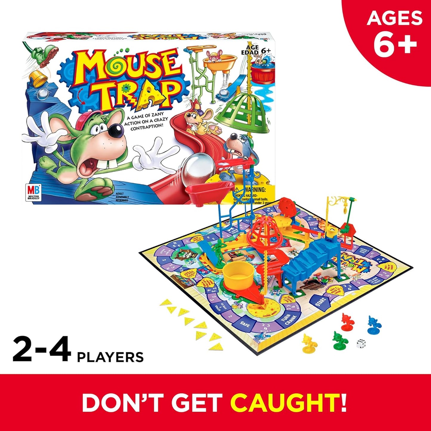 Hasbro Gaming Mouse Trap Board Game Family Board for for 2-4 Players Family Gifts Amazon