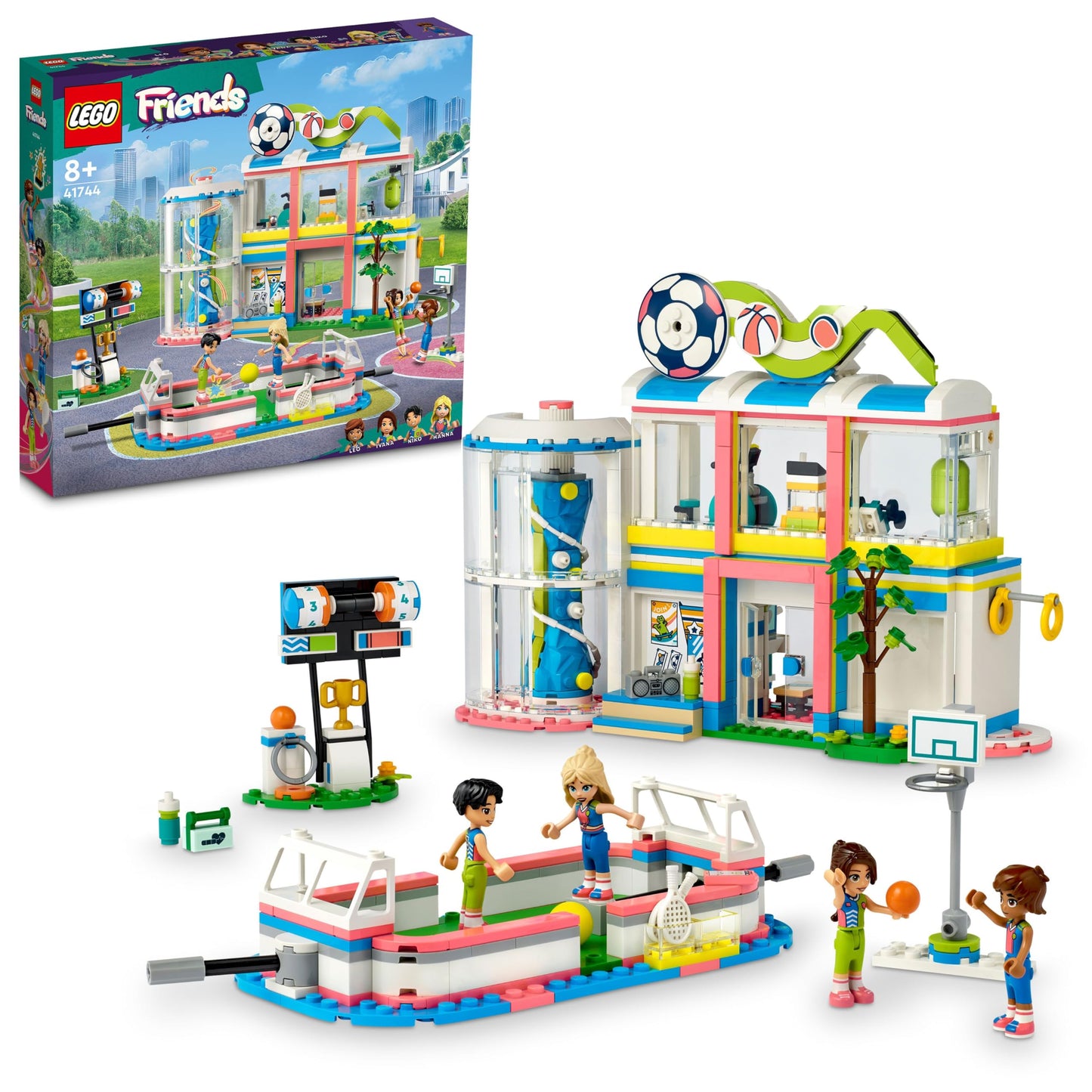 LEGO Friends Sports Center with Football, Basketball, Tennis and Climbing Wall by Heartlake City