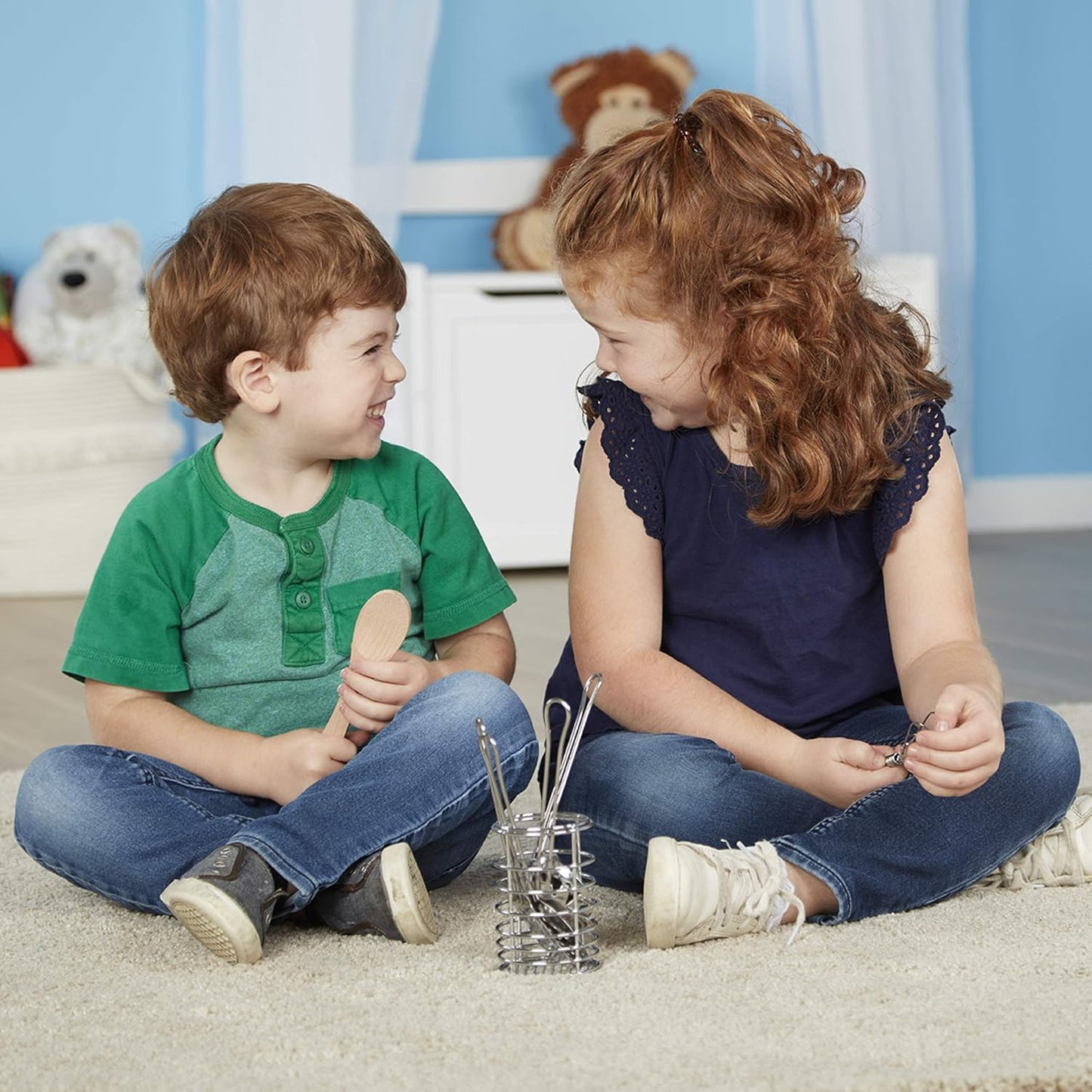 Melissa & Doug Melissa Doug Stir and Serve Cooking Utensils 7 pcs - Stainless Steel and