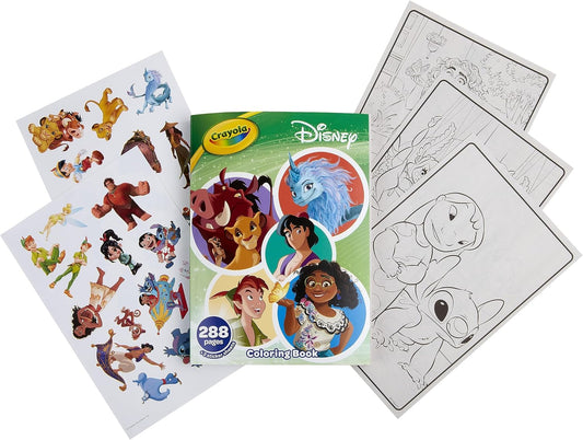 Crayola Disney Coloring Book 288pgs Disney Sticker Coloring Book for Disney Gifts Girls