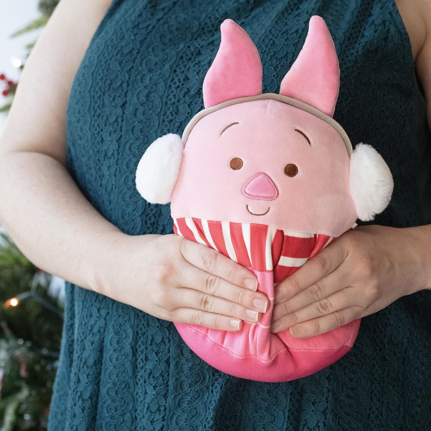 Squishmallow 8" Disney Piglet Christmas Plush. Great Gift for Kids -Ages 2+