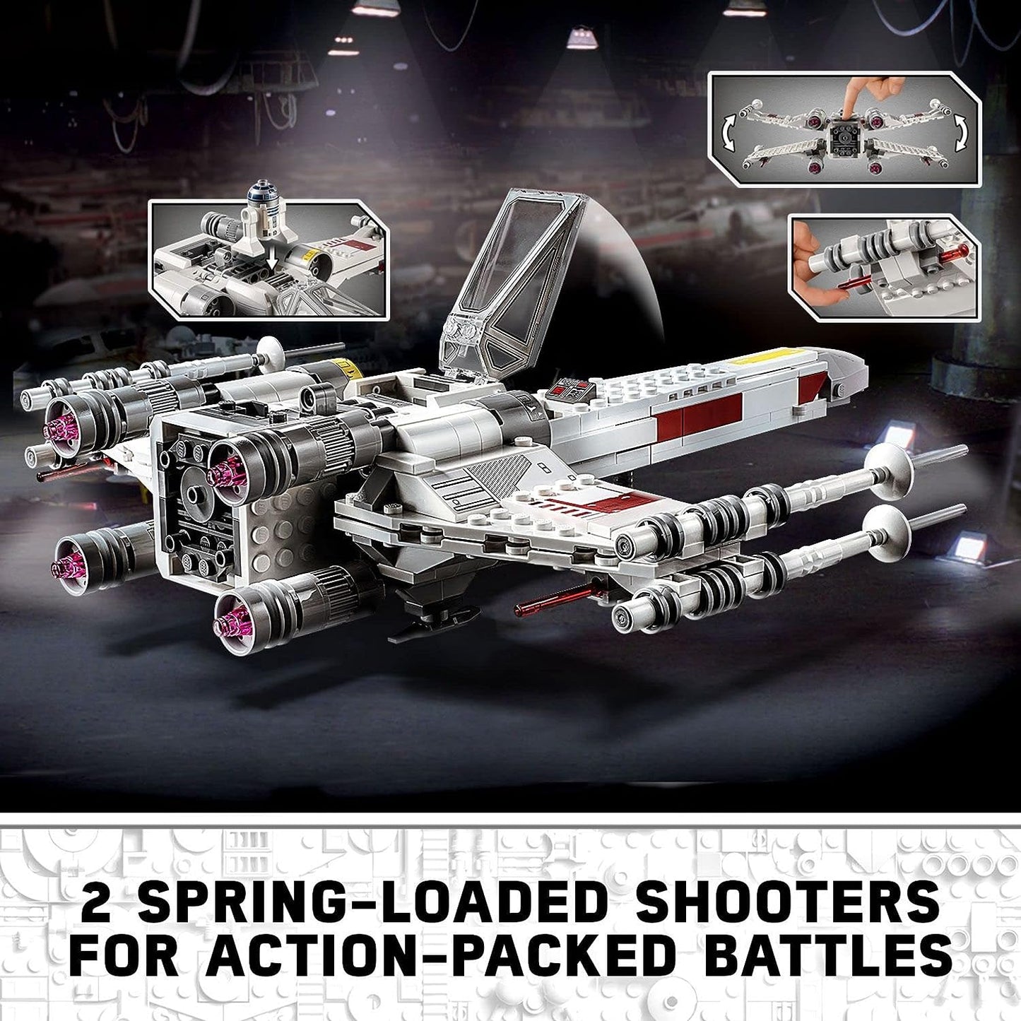 LEGO Star Wars Luke Skywalker's X-Wing Fighter 75301 Building Toy Set - Princess Leia