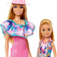 Barbie Stacie Doll Set with 2 Pet Dogs Dolls with Blonde Hair Blue Eyes Summer Clothes
