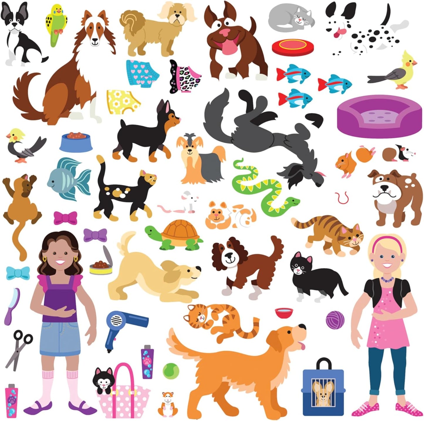 Melissa & Doug Melissa Doug Pet Shop Puffy Sticker Set With 115 Reusable - FSC Certified
