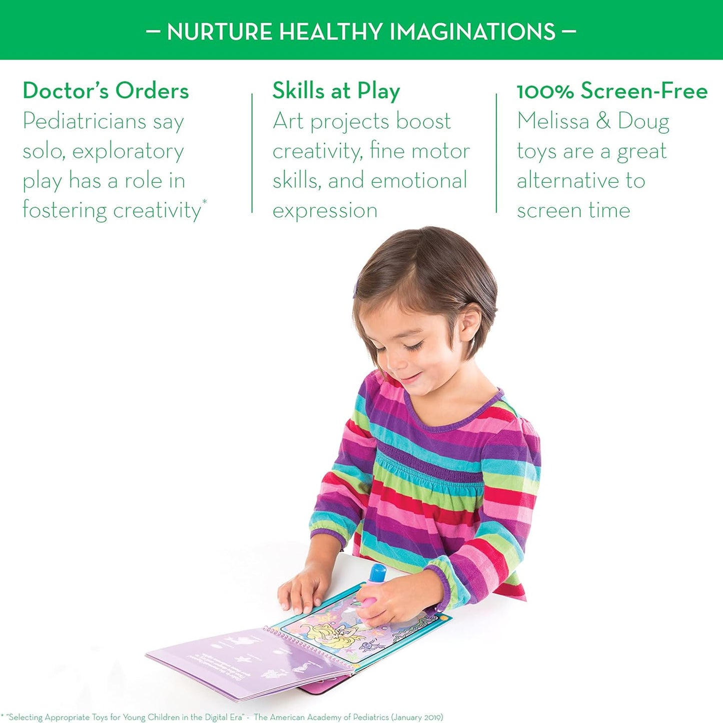 Melissa & Doug Melissa Doug On the Go Water Wow Reusable Color with Water Travel Toy