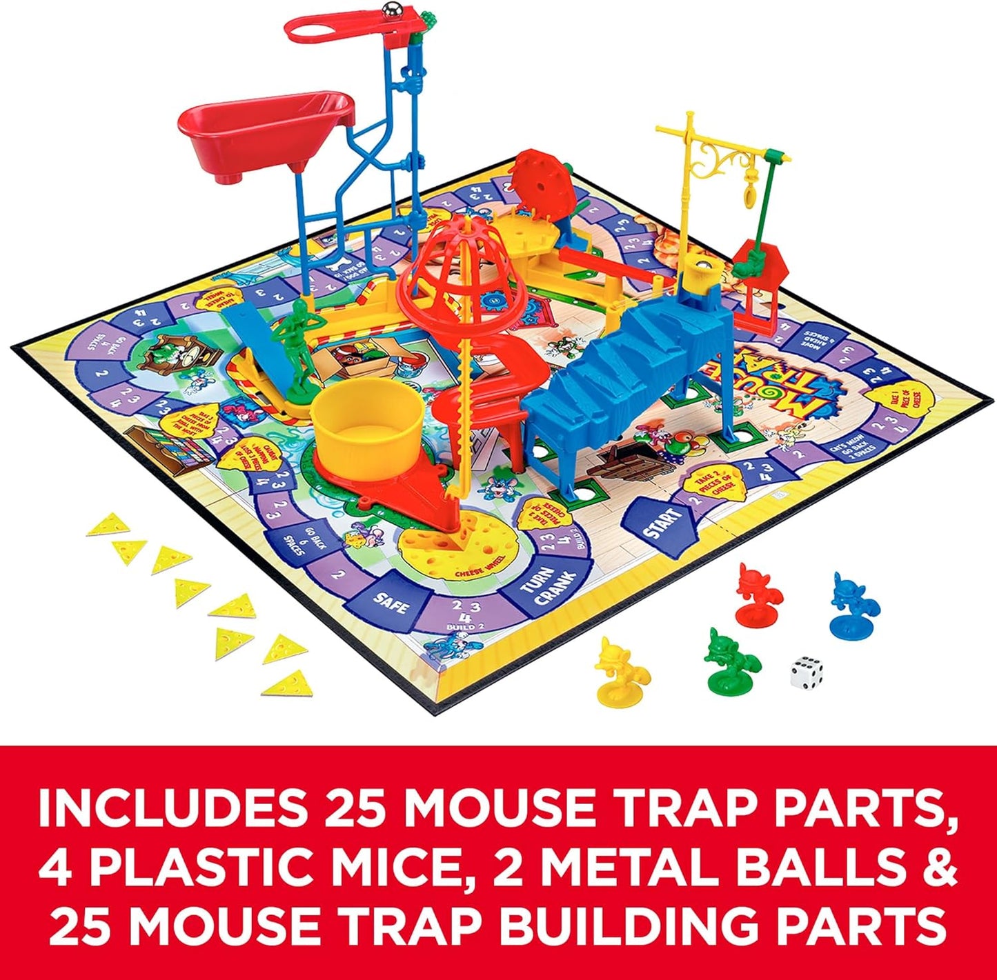 Hasbro Gaming Mouse Trap Board Game Family Board for for 2-4 Players Family Gifts Amazon