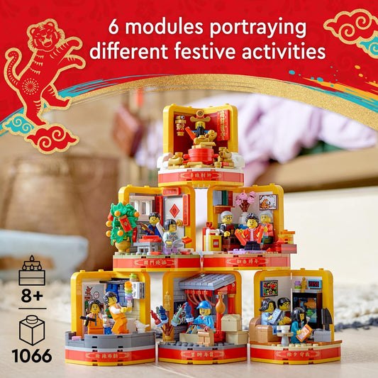 LEGO Lunar New Year Traditions 80108 Building Kit Gift Toy for Aged 8 and Up Building Set
