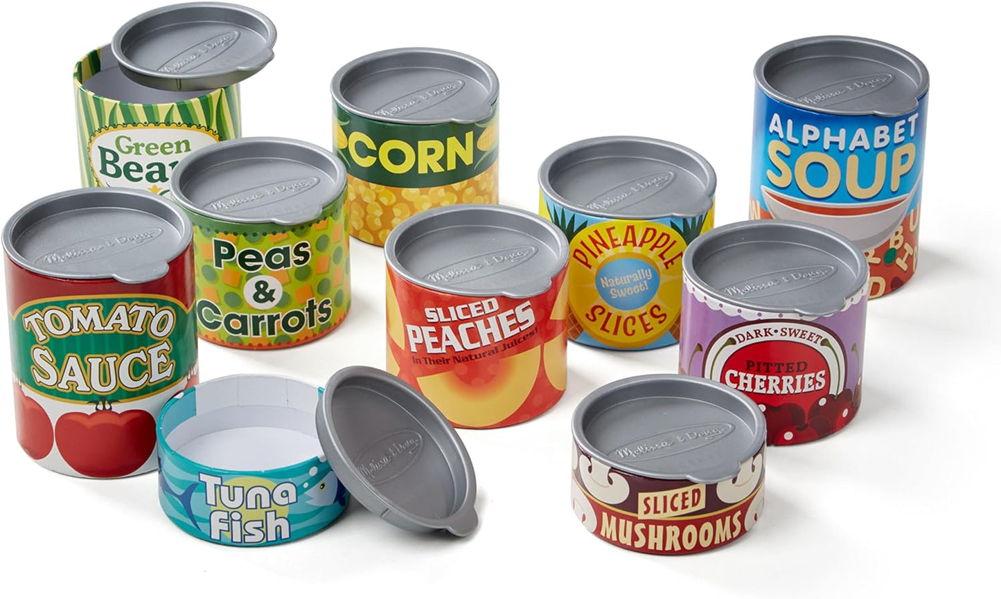 Melissa & Doug Melissa Doug Let's Play House Grocery Cans Play Food Kitchen Accessory